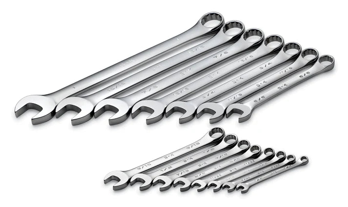SK Tools 86255 15-Piece SAE Combination Wrench Set