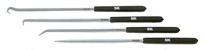 SK Tools 90353 4-Piece Long Hook & Pick Set
