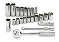 SK Tools 91820 22-Piece 3/8" Drive 6 Point Metric Chrome Socket Set - Tool Leaks