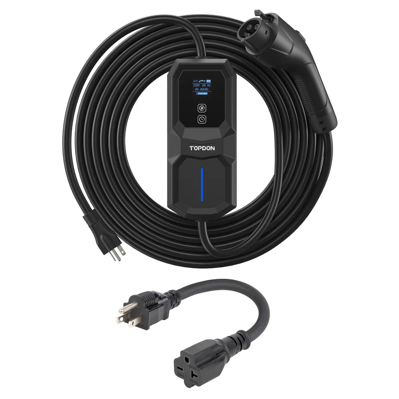 TOPDON ACPORT32N650 PulseQ AC Portable 32A NEMA 6-50 Plug EV Charger