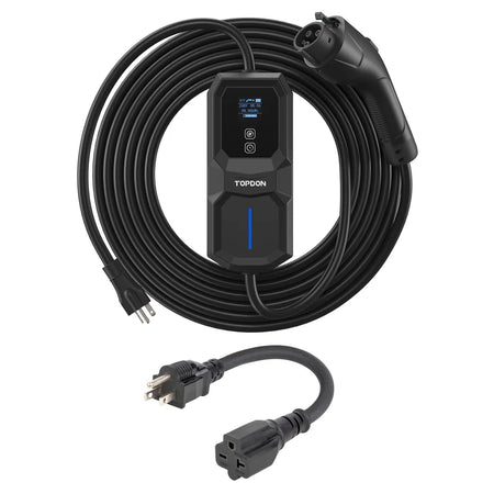 TOPDON ACPORT32N650 PulseQ AC Portable 32A NEMA 6-50 Plug EV Charger