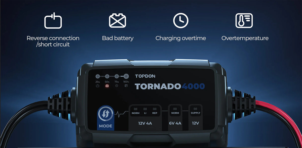 TOPDON T4000C Tornado4000 Smart Battery Charger