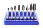Astro Pneumatic 2181 8-Piece Carbide Rotary Burr Set 1/4" Shank in Case - Tool Leaks
