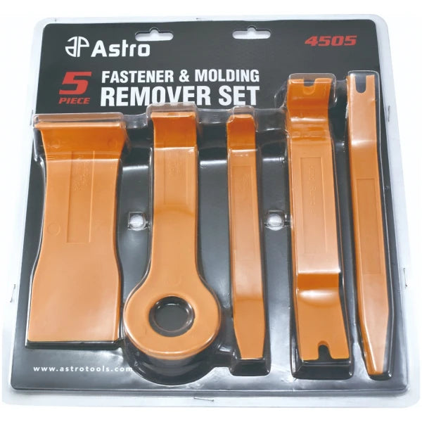 Astro Pneumatic 4505 5-Piece Fastener & Molding Remover Set