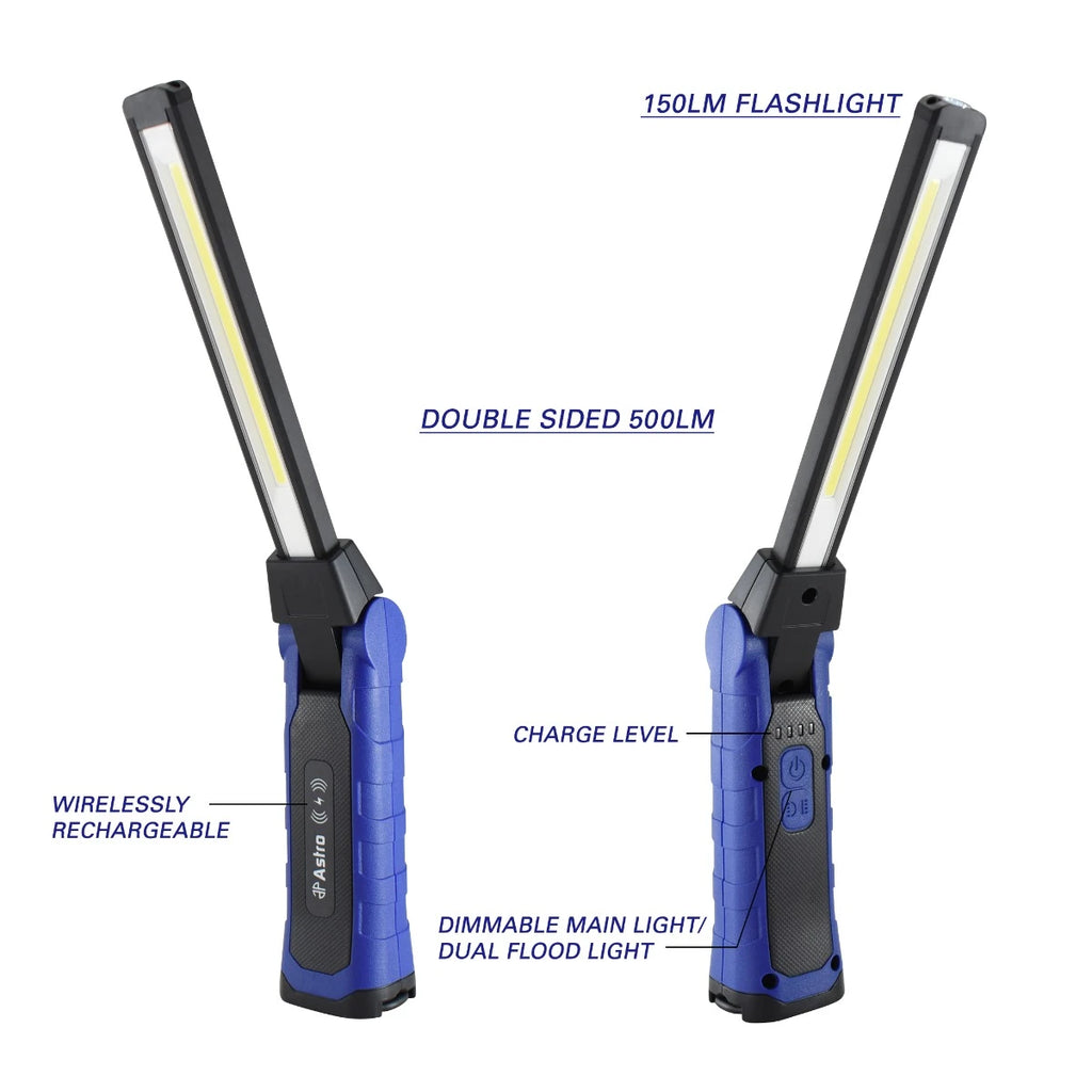 Astro Pneumatic 52SL 500x2 Lumen Wireless Rechargeable Folding Work Light - Tool Leaks