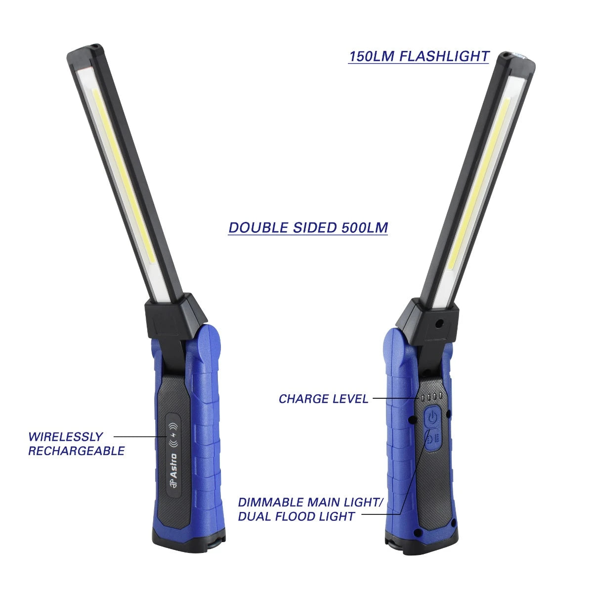 Astro Pneumatic 52SL 500x2 Lumen Wireless Rechargeable Folding Work Light