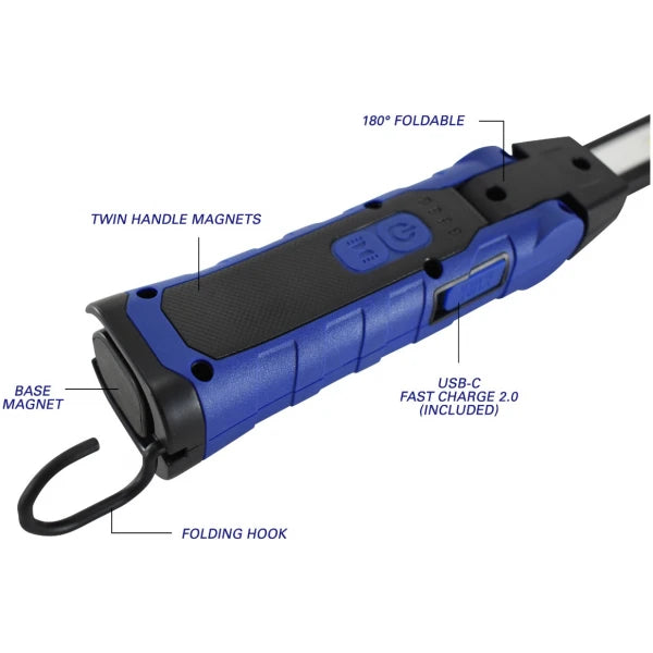 Astro Pneumatic 52SL 500x2 Lumen Wireless Rechargeable Folding Work Light - Tool Leaks