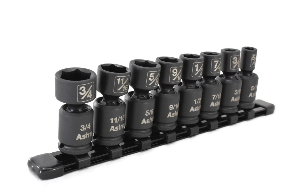 Astro Pneumatic 78340 8-Piece 3/8" Drive Nano Pinless Universal Impact Sockets - Tool Leaks