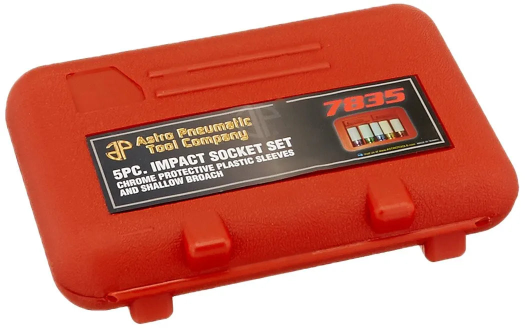 Astro Pneumatic 7835 5-Piece Protect. Thin Wall Impact Socket Set