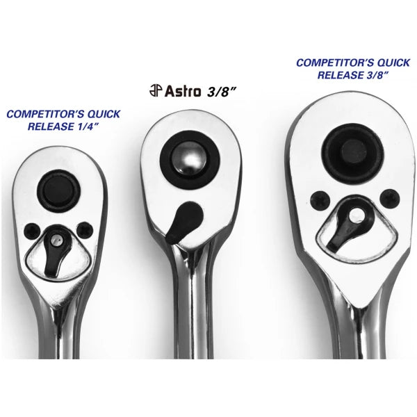 Astro Pneumatic 93812 Nano Ratchet - 3/8" Drive Head in 1/4" Ratchet - Tool Leaks