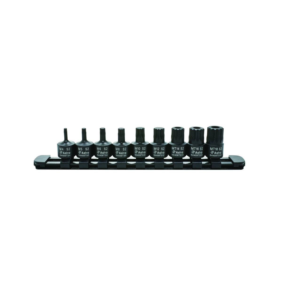 Astro Pneumatic 94409TS 9-Piece 3/8" Drive Nano Impact Triple Square Bit