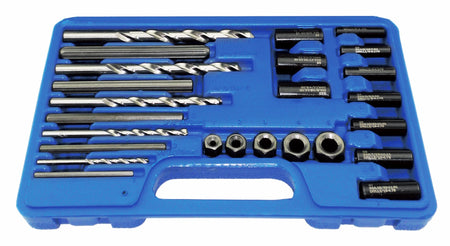 Astro Pneumatic 9447 25-Piece Screw Extractor/Drill & Guide Set