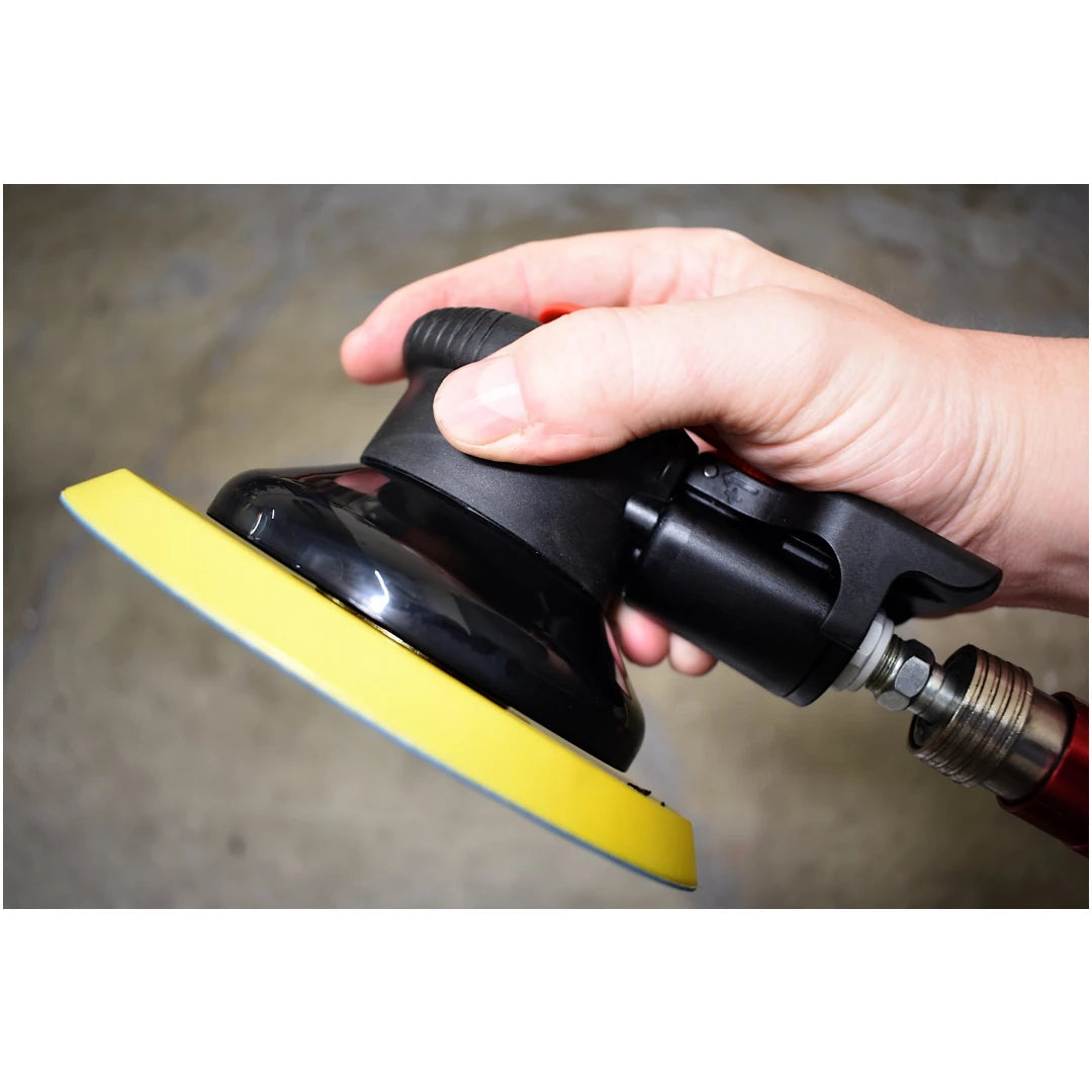 Astro Pneumatic 322P 6" Finishing Palm Sander with 6" PU PSA Backing Pad