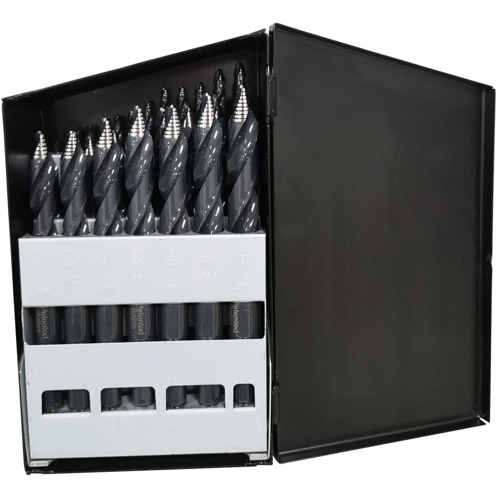 Astro Pneumatic TS29 29-Piece TurboStep HSS Reduced-Shank Mechanics-Length Drill Bit Set, 1/16"-1/2" - Tool Leaks