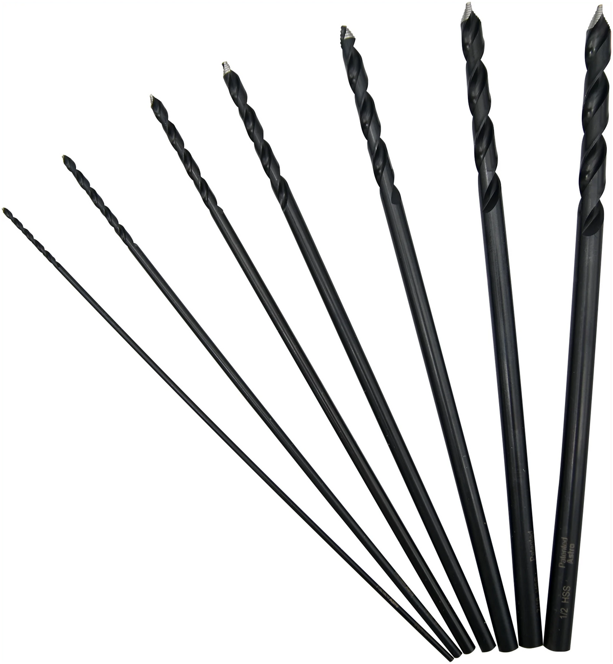 Astro Pneumatic TS7 7-Piece TurboStep Aircraft Extension Length Drill Bit