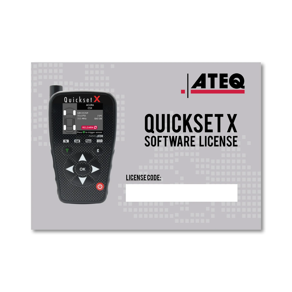 ATEQ T0000128 Quickset X 1-Year Software License