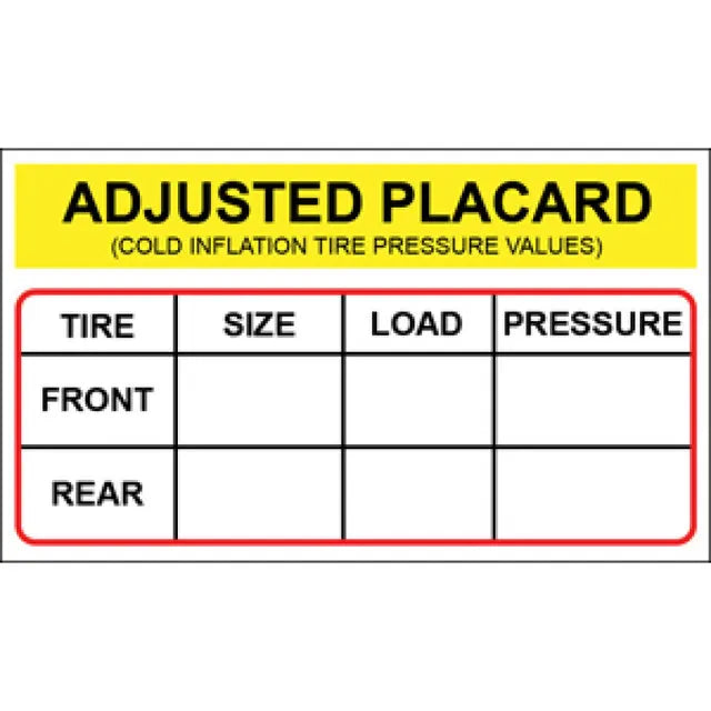 ATEQ PLCARD-100 Placard Labels 100-Pack with Pen