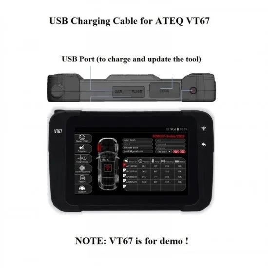 ATEQ T5010077 VT67 USB-C Cable - Tool Leaks