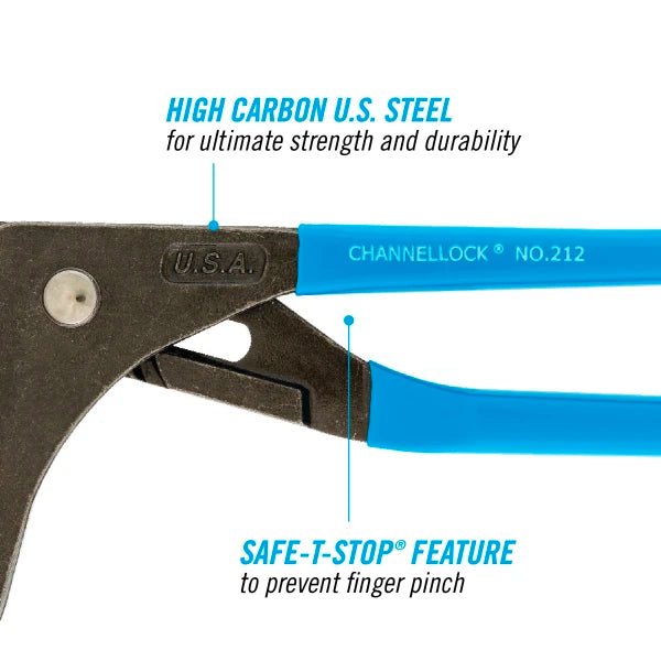 CHANNELLOCK 212 12" Oil Filter/PVC Pliers