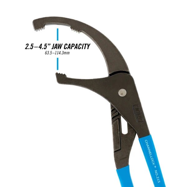 CHANNELLOCK 215 15.5" Oil Filter/PVC Pliers