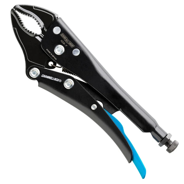 CHANNELLOCK 102-7 7" Locking Pliers, Curved Jaw
