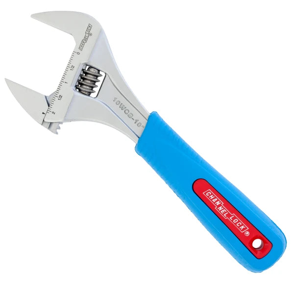 CHANNELLOCK 10WCB 10" CODE BLUE Wide Adjustable Wrench
