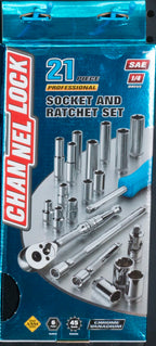 CHANNELLOCK 34211 21-Piece 1/4" Drive SAE Socket Set - Tool Leaks