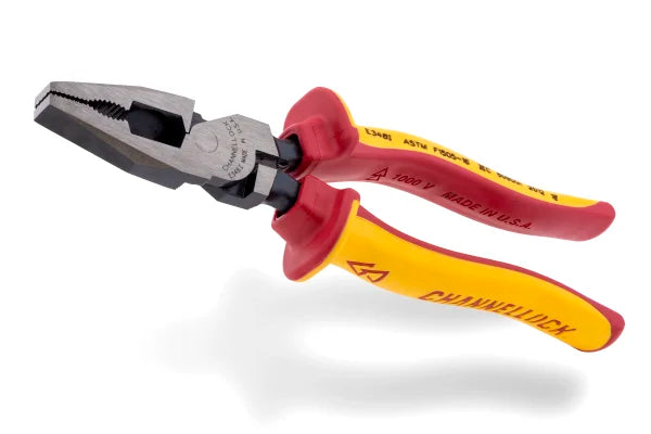 CHANNELLOCK 348I 8" High-Leverage Lineman Pliers, 1000V Insulated - Tool Leaks
