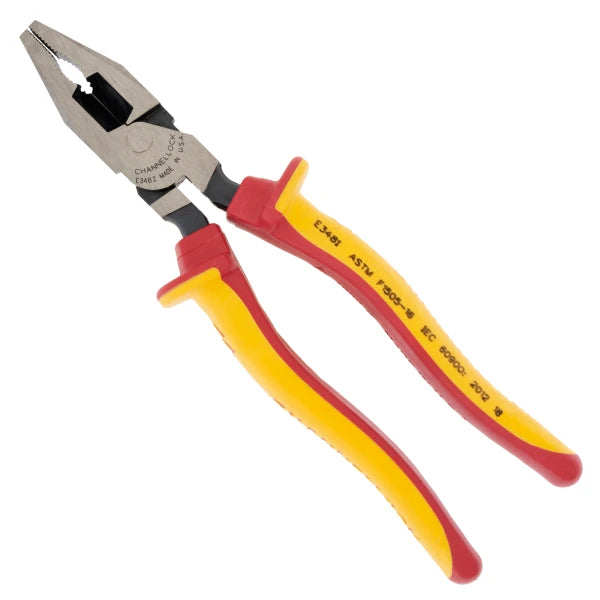 CHANNELLOCK 348I 8" High-Leverage Lineman Pliers, 1000V Insulated - Tool Leaks