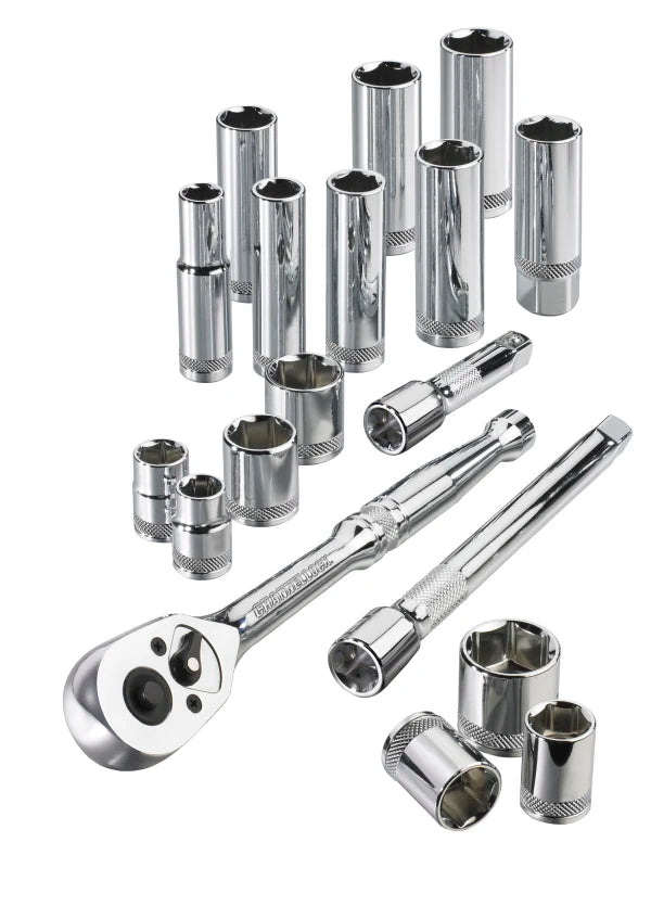 CHANNELLOCK 38181 18-Piece 3/8" Drive SAE Socket Set