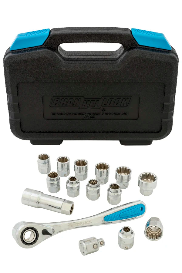 CHANNELLOCK 39100 16-Piece Ultra Access Socket Set