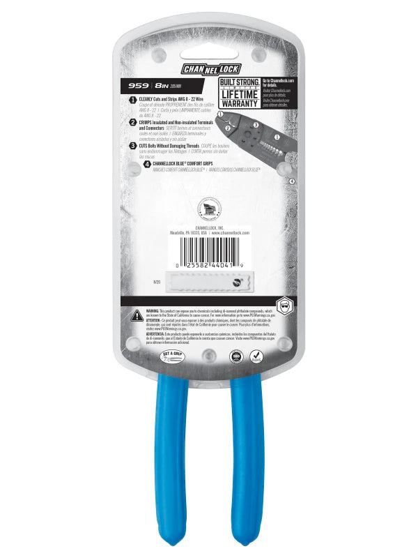 CHANNELLOCK 959 8" Wire Stripper