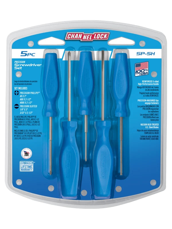 CHANNELLOCK SP-5H 5-Piece Precision Screwdriver Set