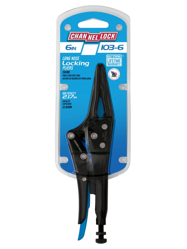 CHANNELLOCK 103-6 6" Long Nose Locking Pliers - Tool Leaks