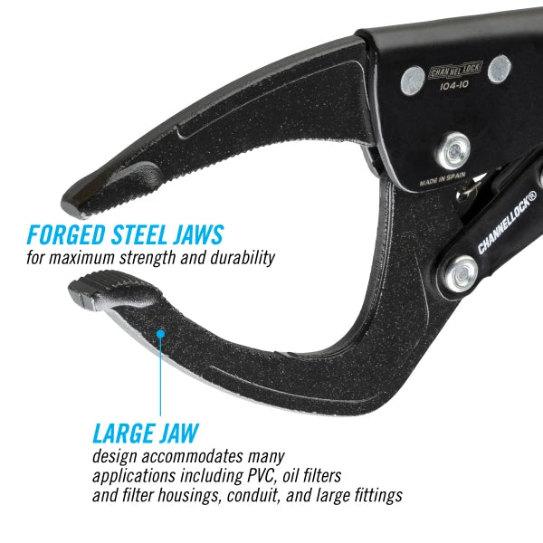 CHANNELLOCK 104-10 10" Large Jaw Locking Pliers