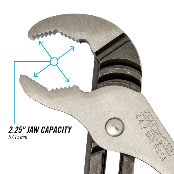 CHANNELLOCK 442 12" Tongue & Groove Pliers - Tool Leaks