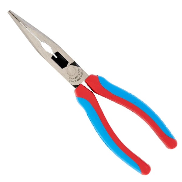 CHANNELLOCK 318CB 8" HL Long Nose Pliers with CODE BLUE Grips