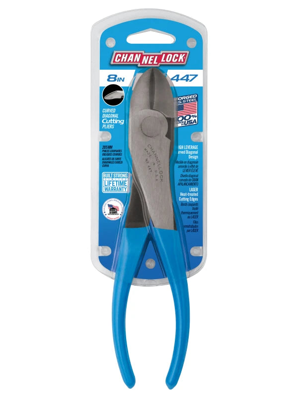 CHANNELLOCK 447 8" High-Leverage Diagonal Cutting Pliers