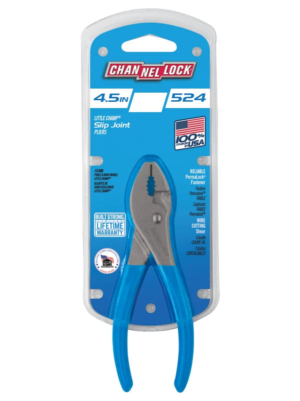 CHANNELLOCK 524 4.5" Slip Joint Pliers - Tool Leaks