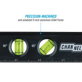 CHANNELLOCK 6200-0010 10" Aluminum Billet Torpedo Level