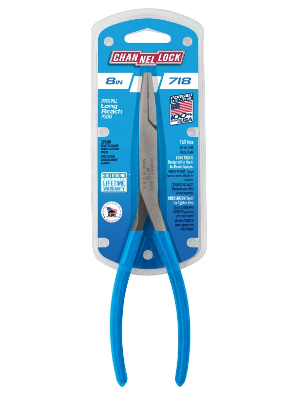 CHANNELLOCK 718 8" Long Nose Pliers