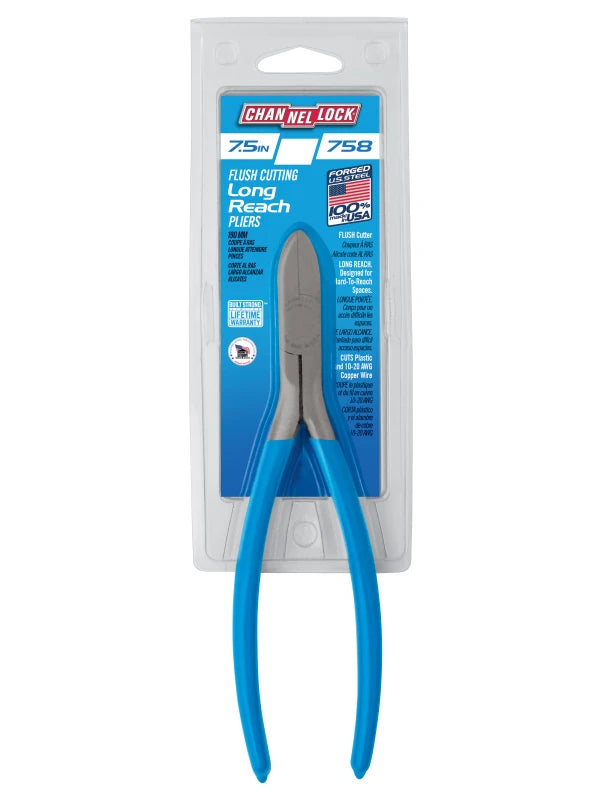 CHANNELLOCK 758 7.5" Diagonal Flush Cutting Pliers