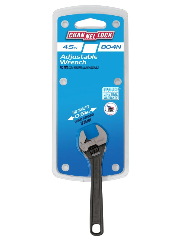 CHANNELLOCK 804N 4" Adjustable Wrench - Tool Leaks