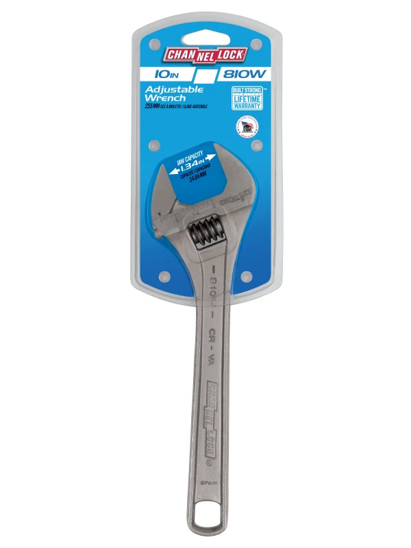 CHANNELLOCK 810W 10" Wide Adjustable Wrench