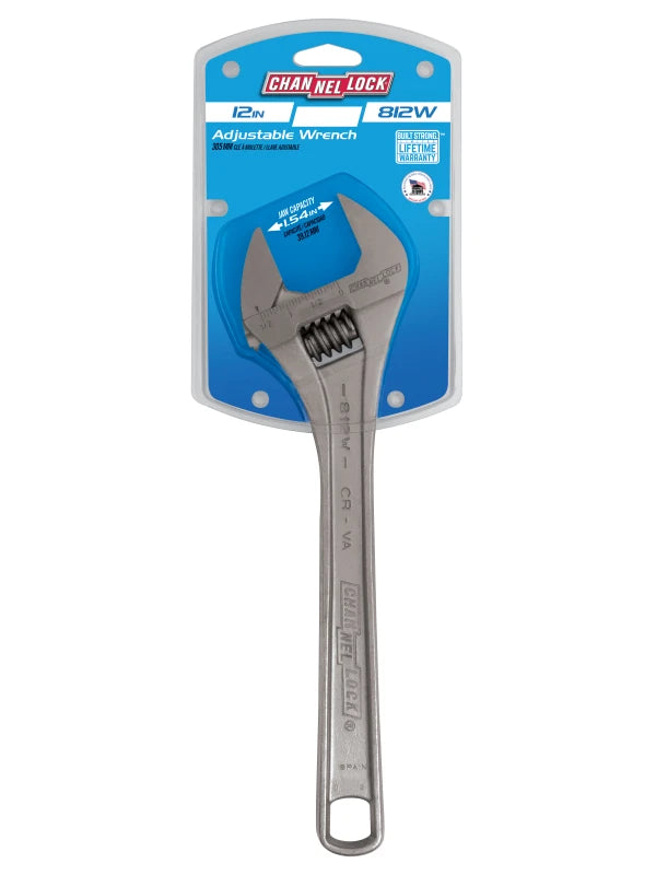 CHANNELLOCK 812W 12" Wide Adjustable Wrench