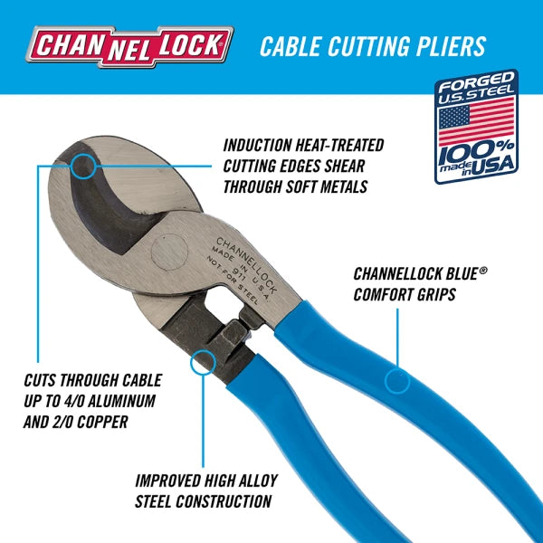 CHANNELLOCK 911 9.5" Cable Cutter