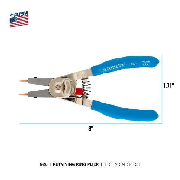 CHANNELLOCK 926 6" Retaining Ring Pliers