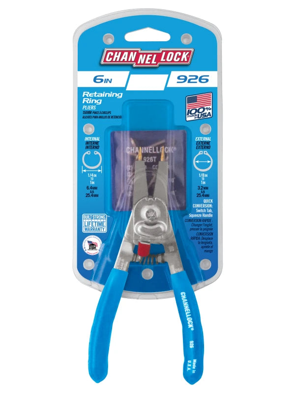 CHANNELLOCK 926 6" Retaining Ring Pliers
