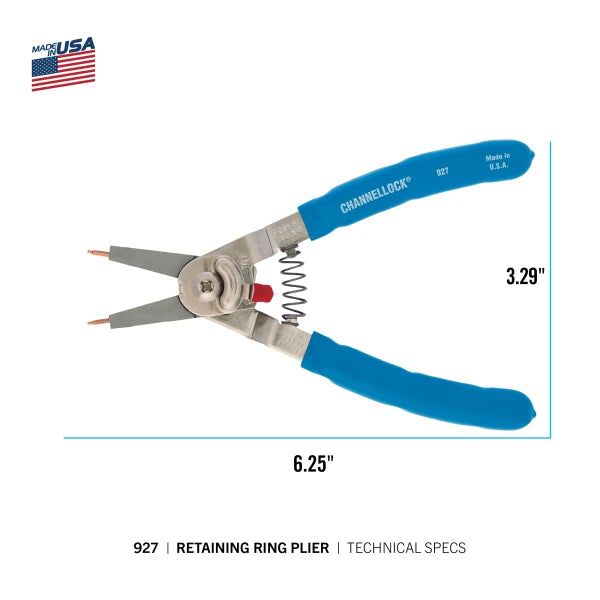 CHANNELLOCK 927 8" Retaining Ring Pliers