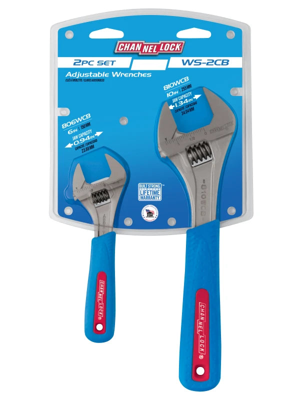 CHANNELLOCK WS-2CB 2-Piece CODE BLUE Wrench Set - Tool Leaks